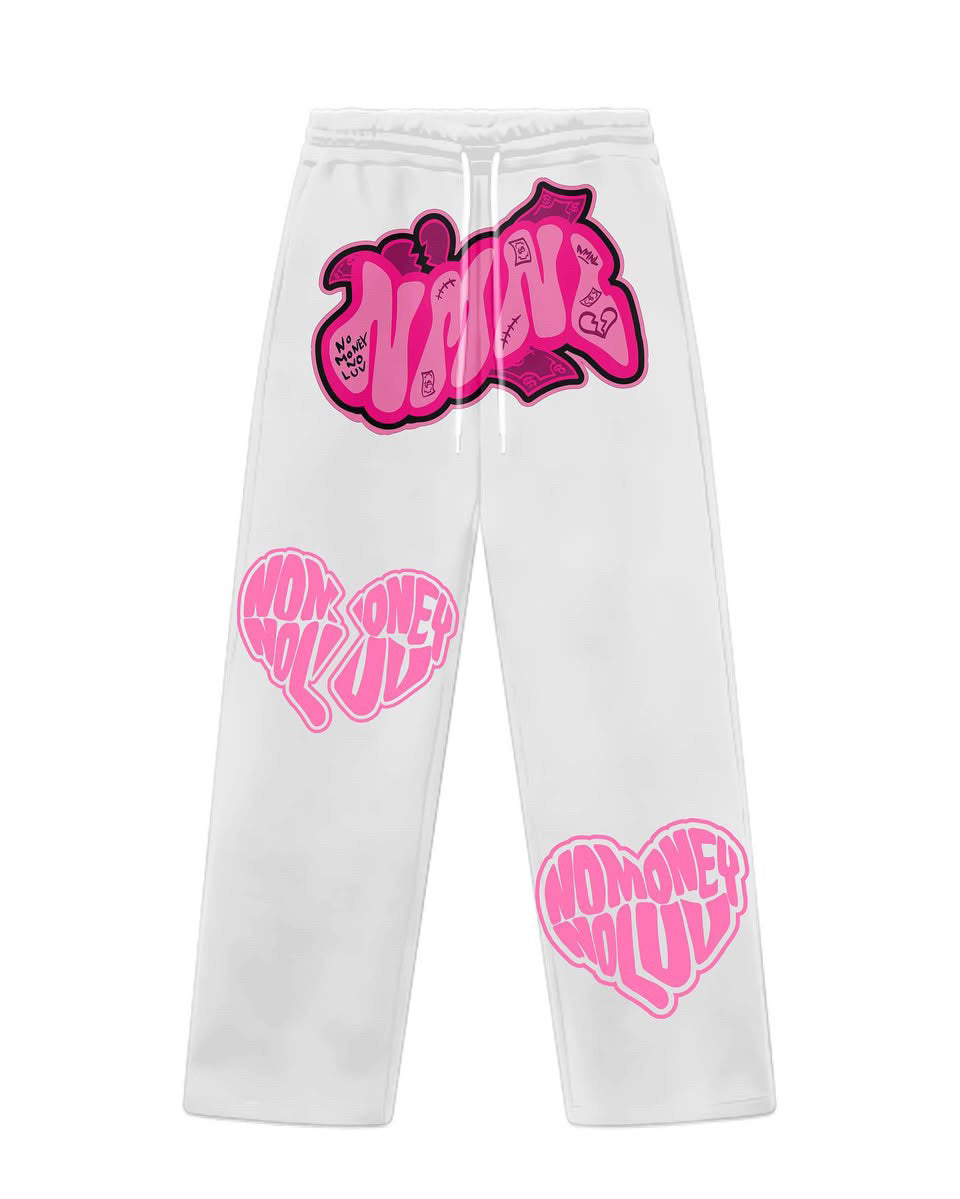 White/Pink sweatsuits